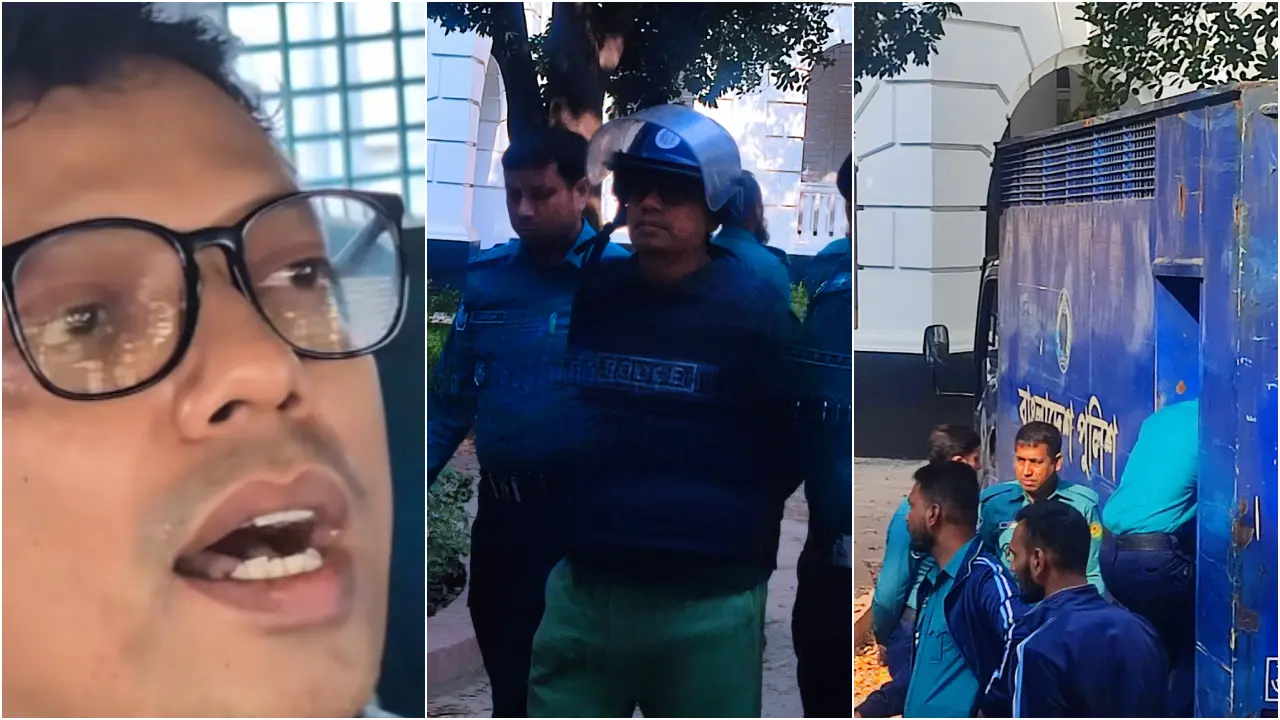 জাতীয় সংগীত গাইতে গাইতে প্রিজনভ্যানে ট্রাইব্যুনাল ছাড়লেন পলক