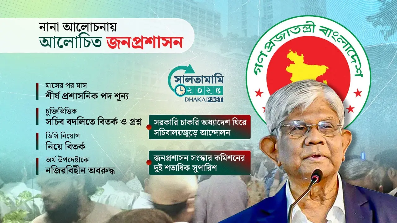 সরকারি চাকরি অধ্যাদেশ থেকে ‘নজিরবিহীন’ অবরোধে বছর পার