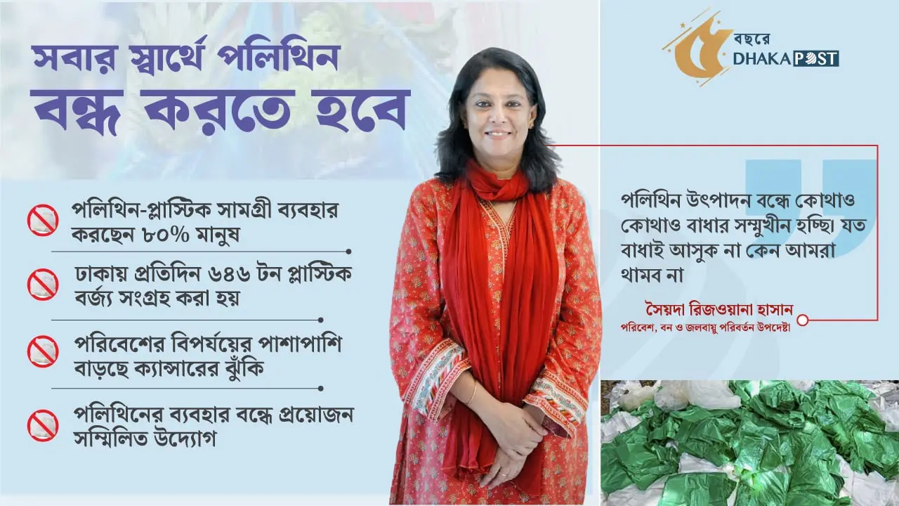 যত বাধাই আসুক, পলিথিন বন্ধের কার্যক্রম চলবে