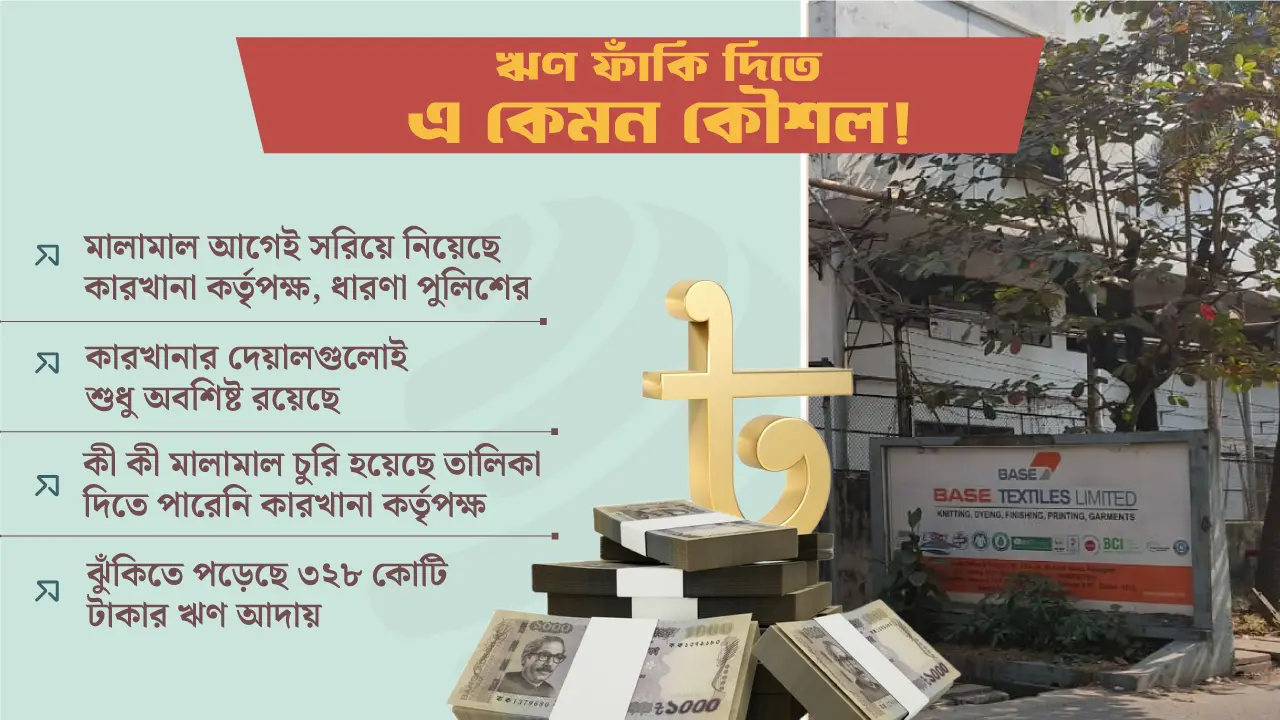 ৩২৮ কোটি টাকার ঋণ ফাঁকি দিতে শতকোটির চুরির মামলা?