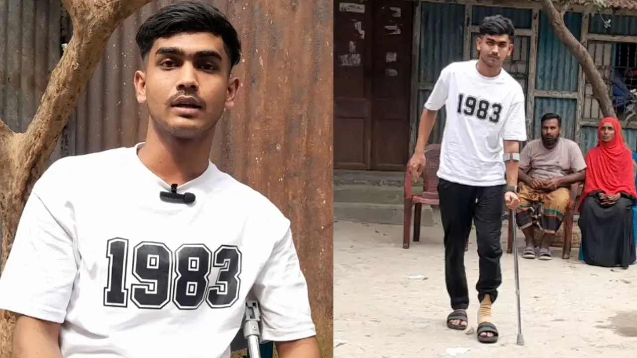 বাবা নিখোঁজ, লিবিয়া থেকে পঙ্গু হয়ে ফিরলেন ছেলে