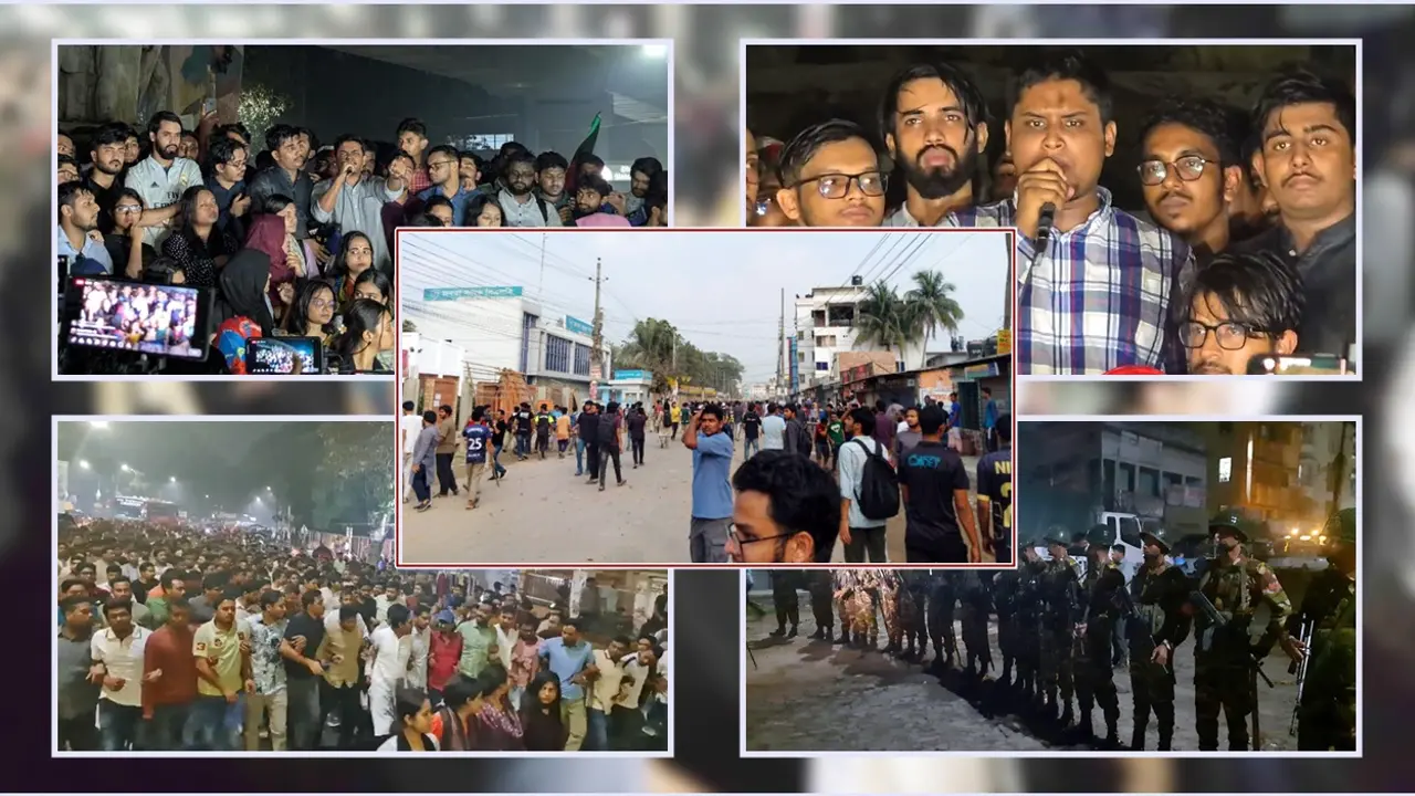 কুয়েটে হামলা : উত্তাল ঢাবি ক্যাম্পাস, পাল্টাপাল্টি বিক্ষোভ-সমাবেশ