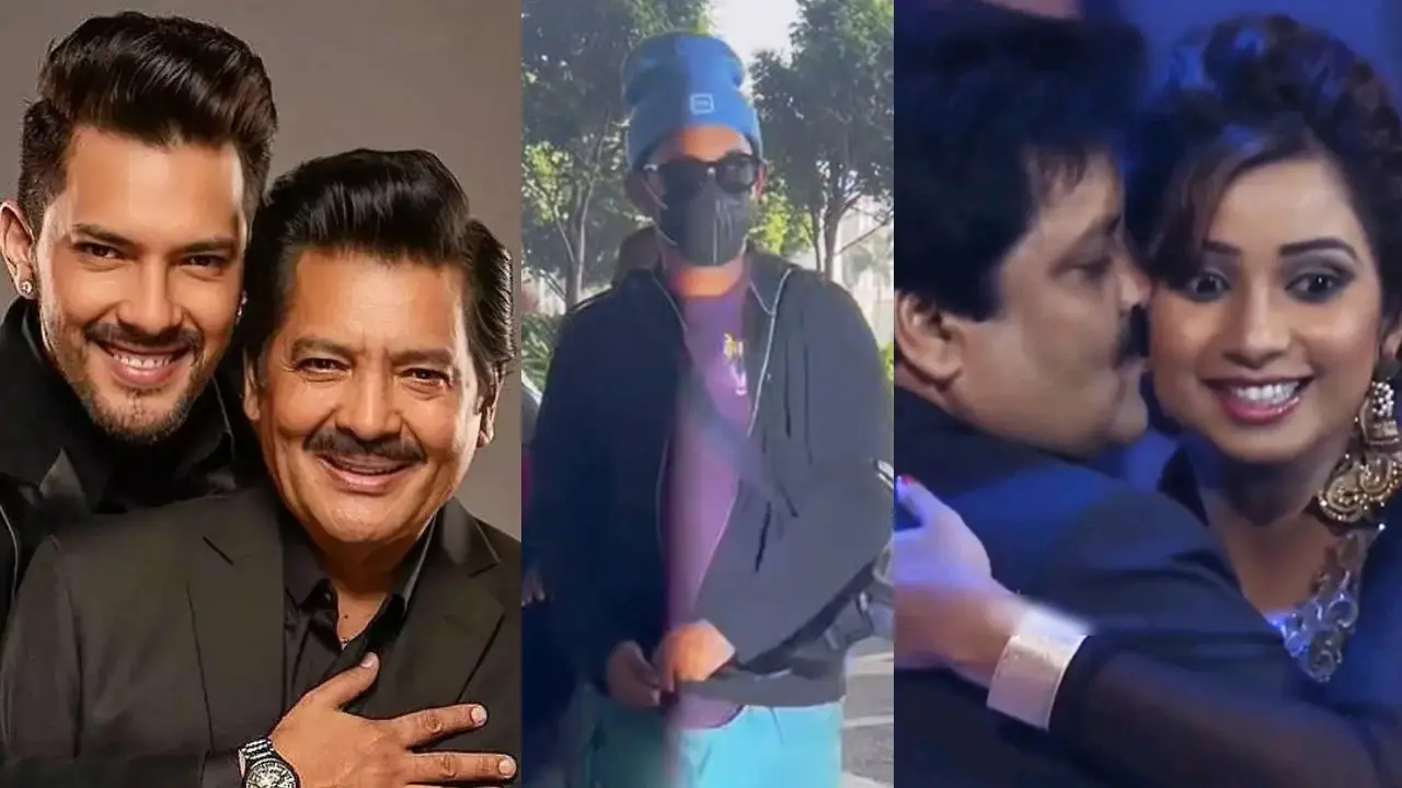 মুখ ঢেকে ঘুরছেন উদিত পুত্র, বাবার ‘চুমুকাণ্ডেই’ এমন সিদ্ধান্ত?