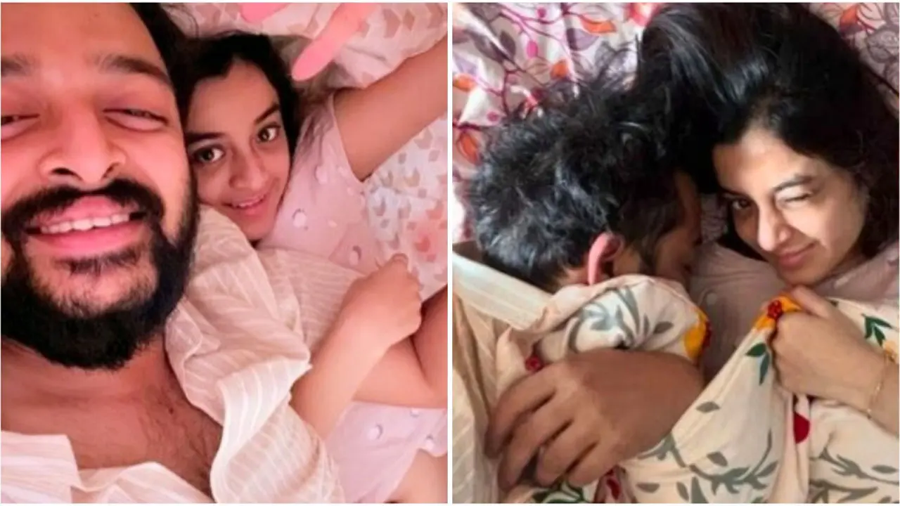শীতের সকালে আদুরে ছবিতে ভালোবাসা প্রকাশ সৌরভ-দর্শনার