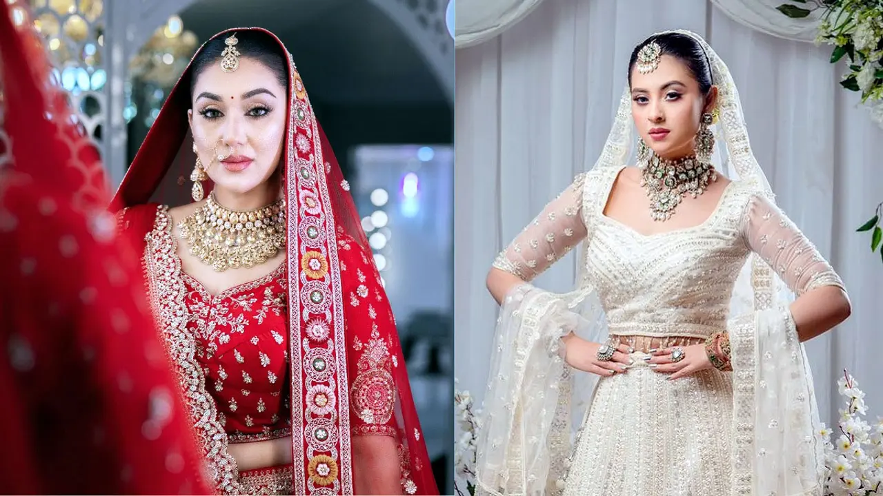 নববধূর সাজে অপু-বুবলী দুজনই