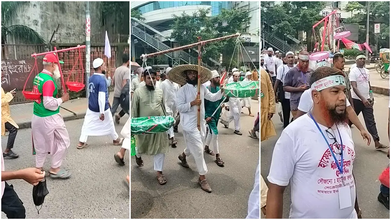জামায়াতের জাতীয় সমাবেশ : শোভা পাচ্ছে রংবেরংয়ের দাঁড়িপাল্লা