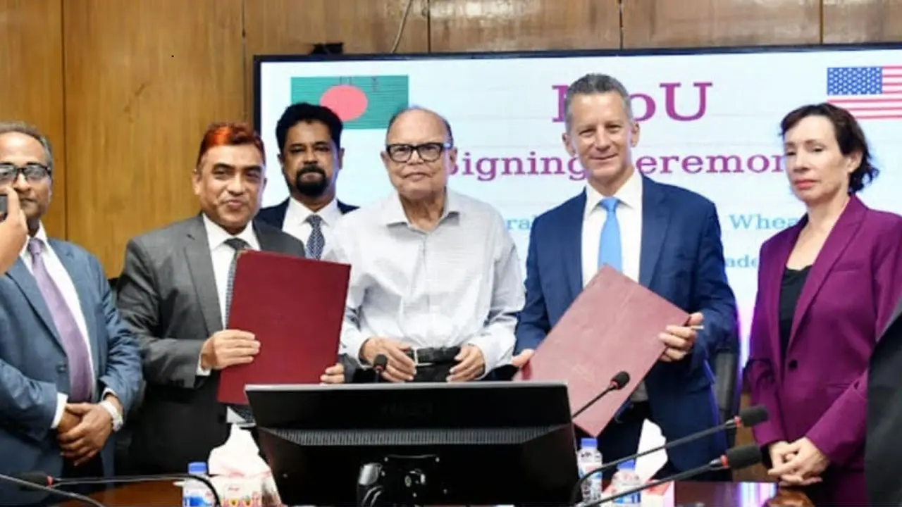 আমেরিকা থেকে বছরে সাত লাখ টন গম কিনবে বাংলাদেশ, এমওইউ স্বাক্ষর