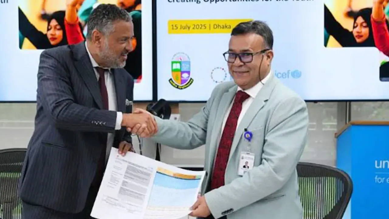 জাতীয় বিশ্ববিদ্যালয়ের সিলেবাস সংস্কারে ইউনিসেফের সঙ্গে চুক্তি