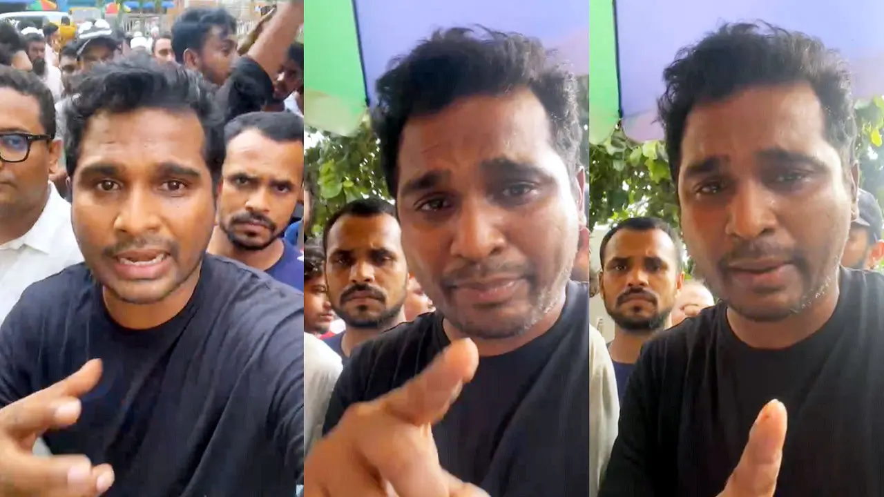 হাসপাতালের সামনে থেকে ফেসবুক লাইভে এসে কাঁদলেন রাশেদ সীমান্ত