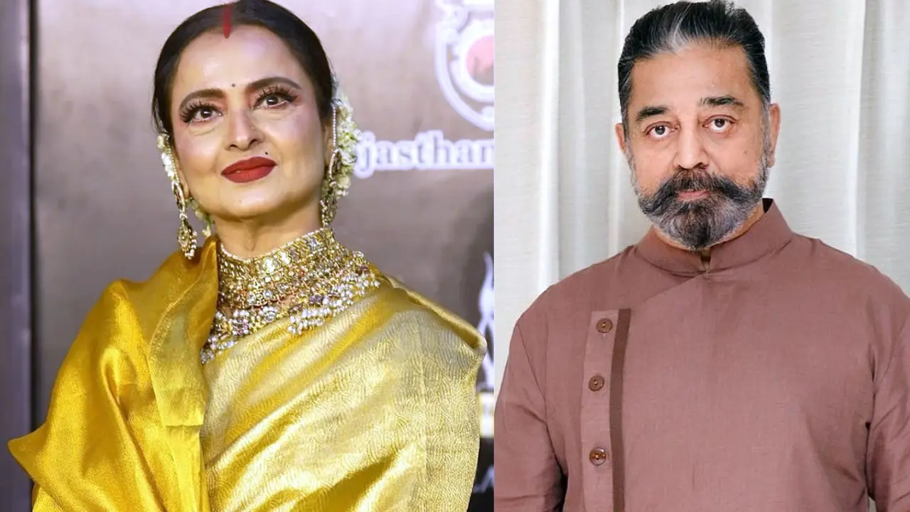 শুটিং শেষে এক রুমে কমল হাসন-রেখা, আচমকা হাজির অভিনেতার স্ত্রী!