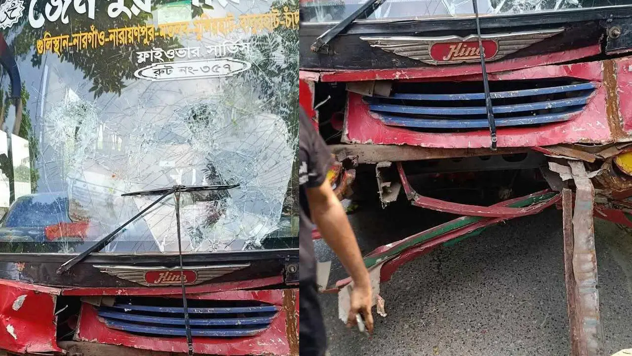 চাঁদপুরে অটোরিকশায় বাসের ধাক্কা, নিহত ২