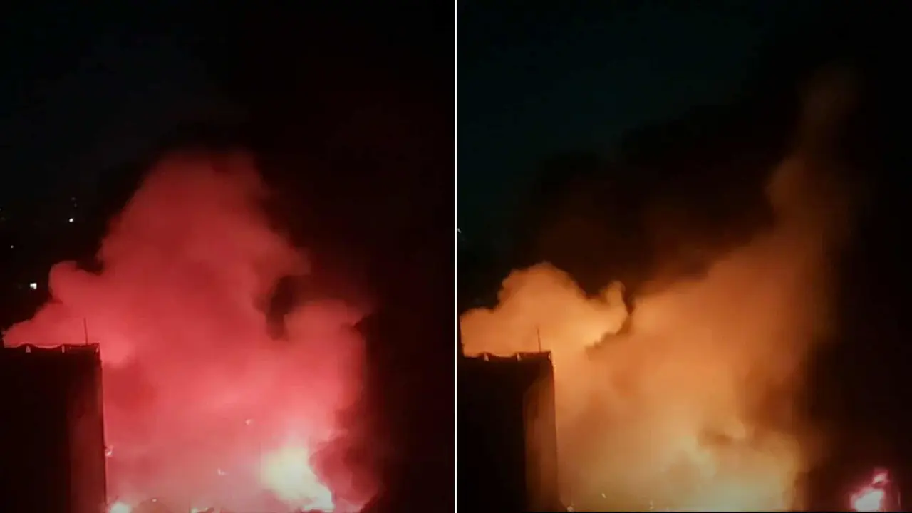 হাজারীবাগ ট্যানারি গলিতে ভয়াবহ আগুন
