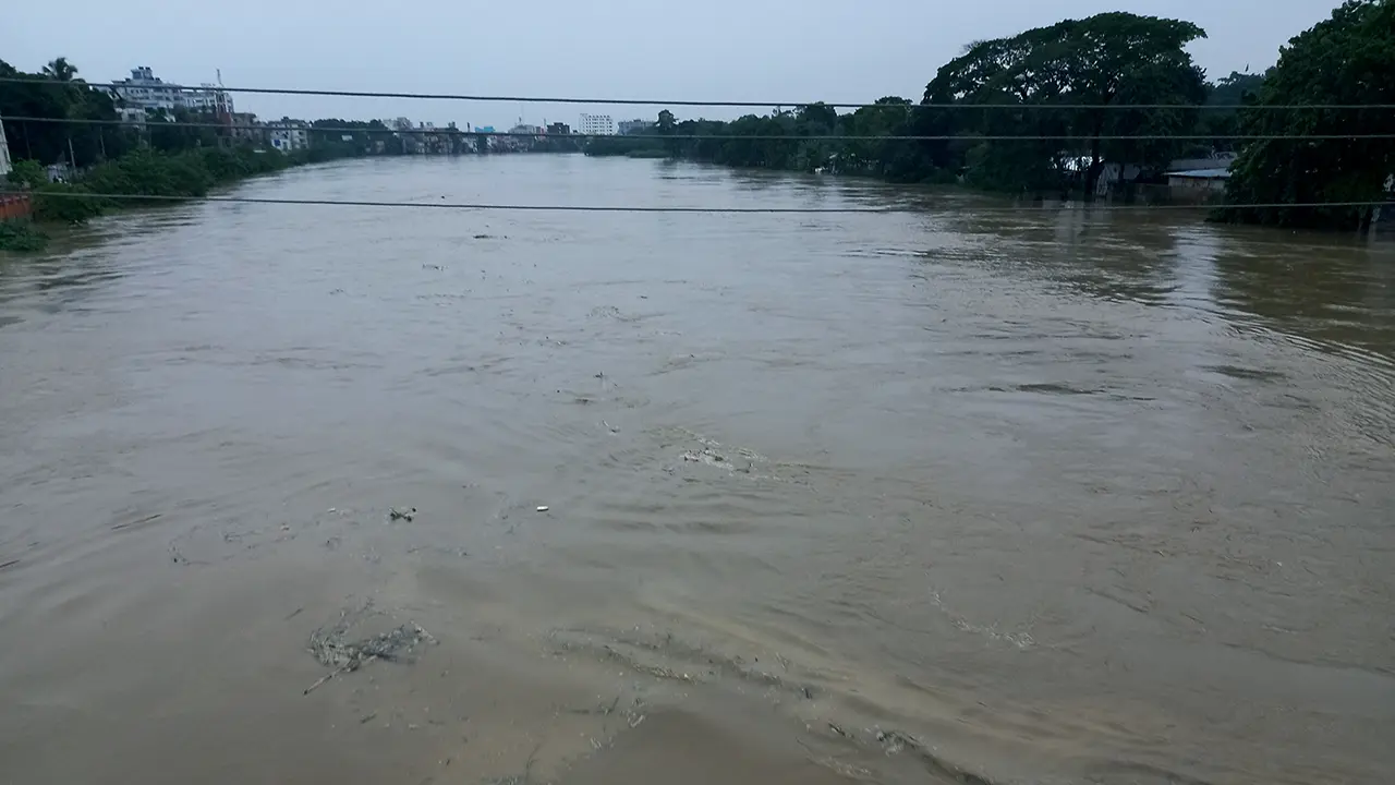মৌলভীবাজারে ২ নদীর পানি বিপৎসীমার ওপরে, বন্যার আশঙ্কা