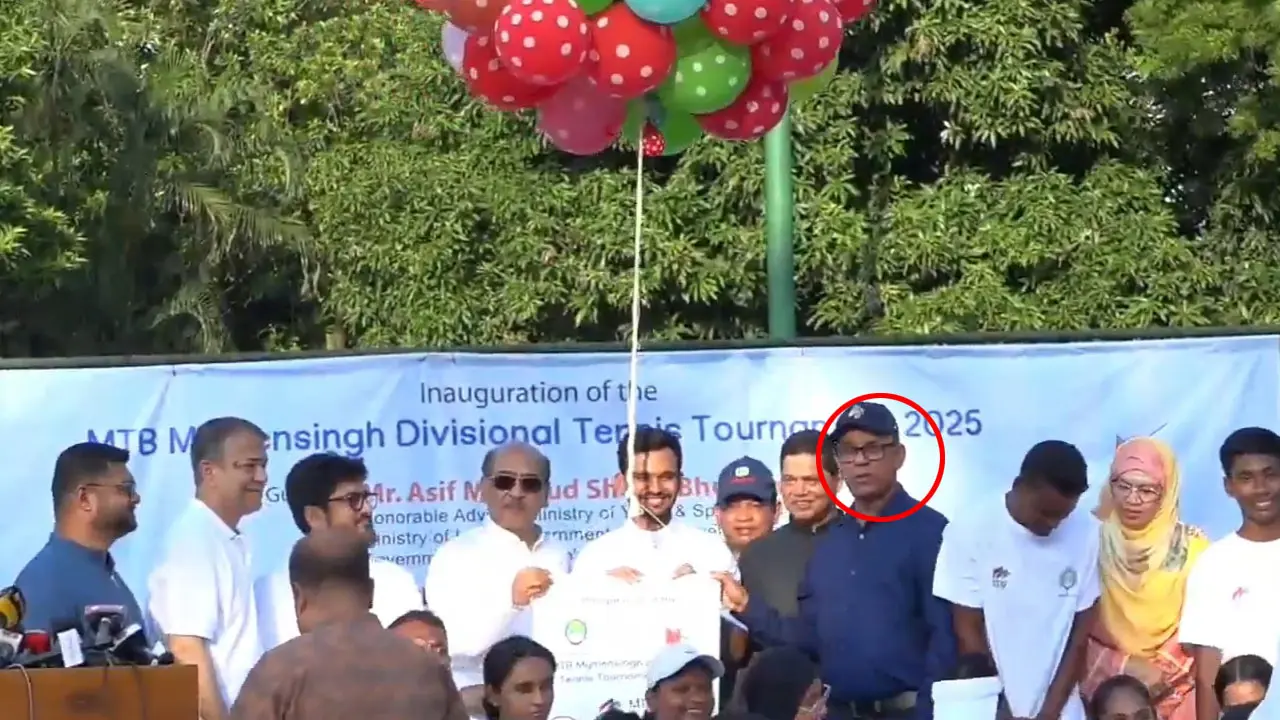 টেনিসের উদ্বোধনী অনুষ্ঠানে আ.লীগ নেতা, ক্ষুব্ধ প্রতিক্রিয়া  