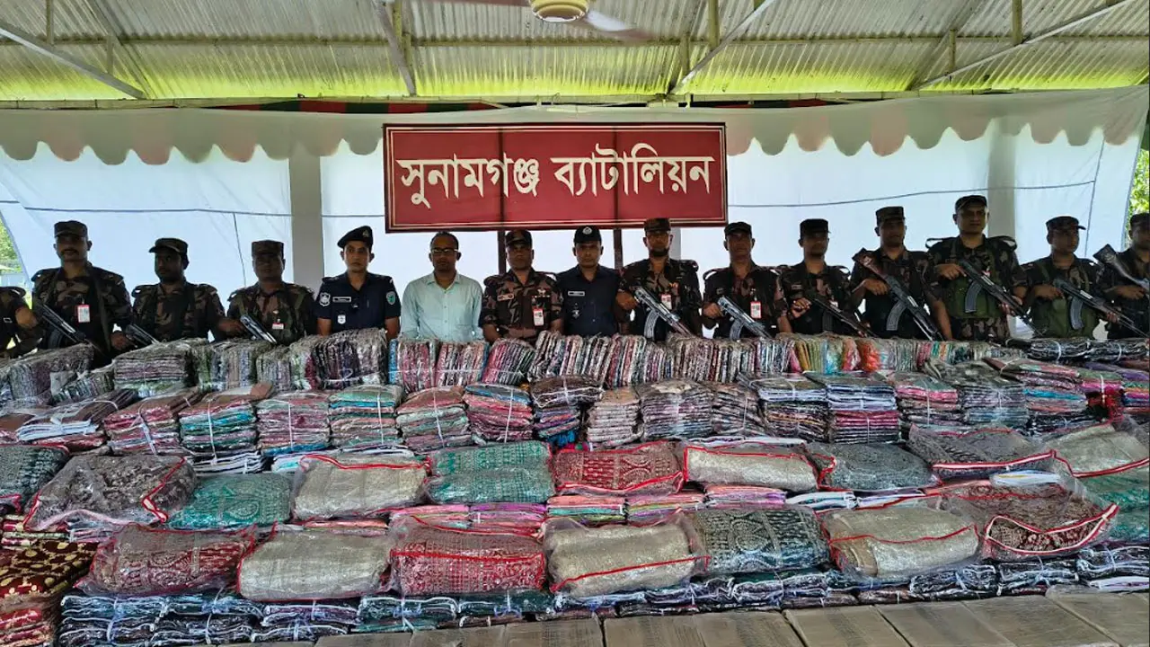 সুনামগঞ্জ সীমান্তে চোরাচালানের রাজত্ব, এক মাসে আটক ১৪ কোটি টাকার পণ্য