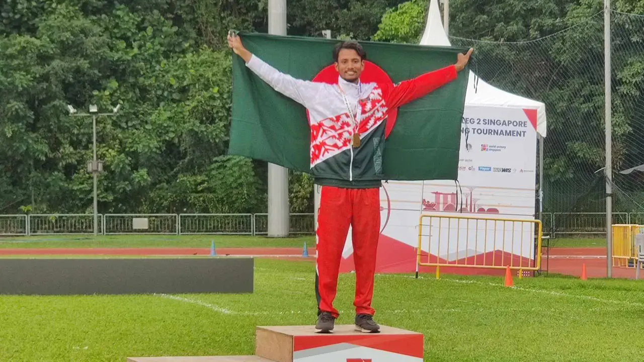 এশিয়ান কাপ আরচ্যারিতে সোনা জিতেছেন বাংলাদেশের আলিফ