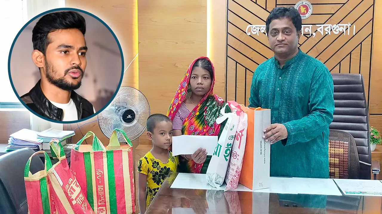 সেই মন্টু দাসের পরিবারকে ঈদ উপহার দিলেন আসিফ মাহমুদ