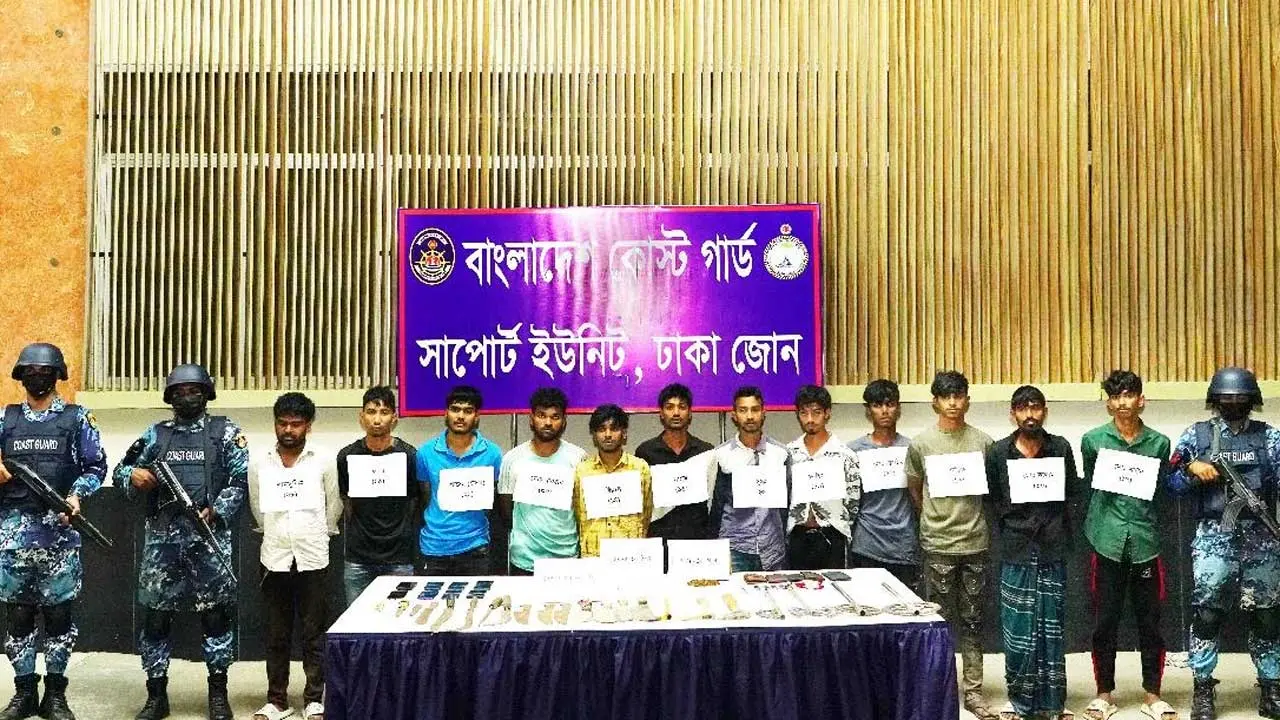 আগারগাঁওয়ে লাদেন গ্যাংয়ের ১২ সদস্য আটক