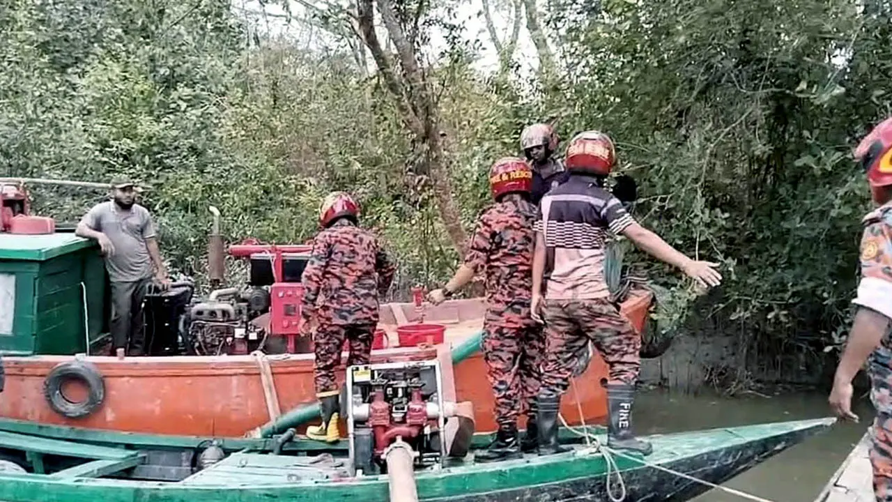সুন্দরবনের আগুন বন বিভাগের চেষ্টায় নিয়ন্ত্রণে