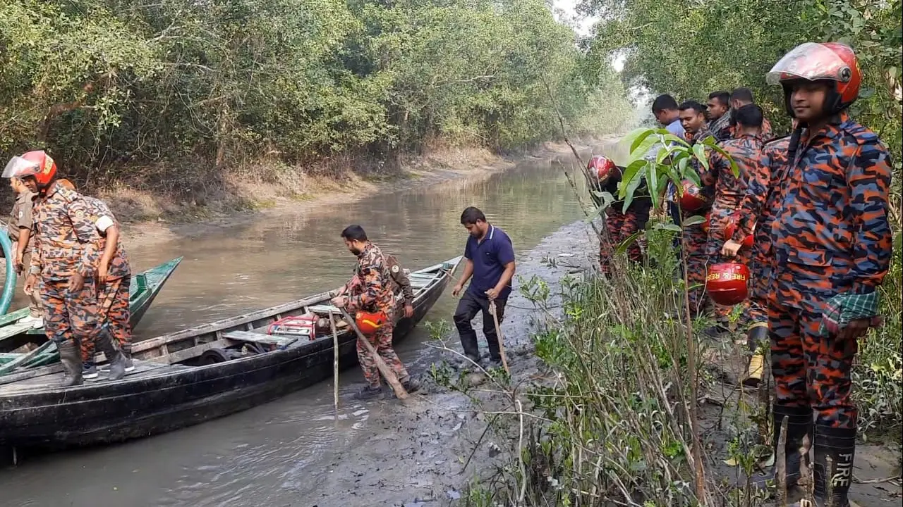 সুন্দরবনের আগুন পুরোপুরি নিয়ন্ত্রণে, চলছে সর্বশেষ তল্লাশি
