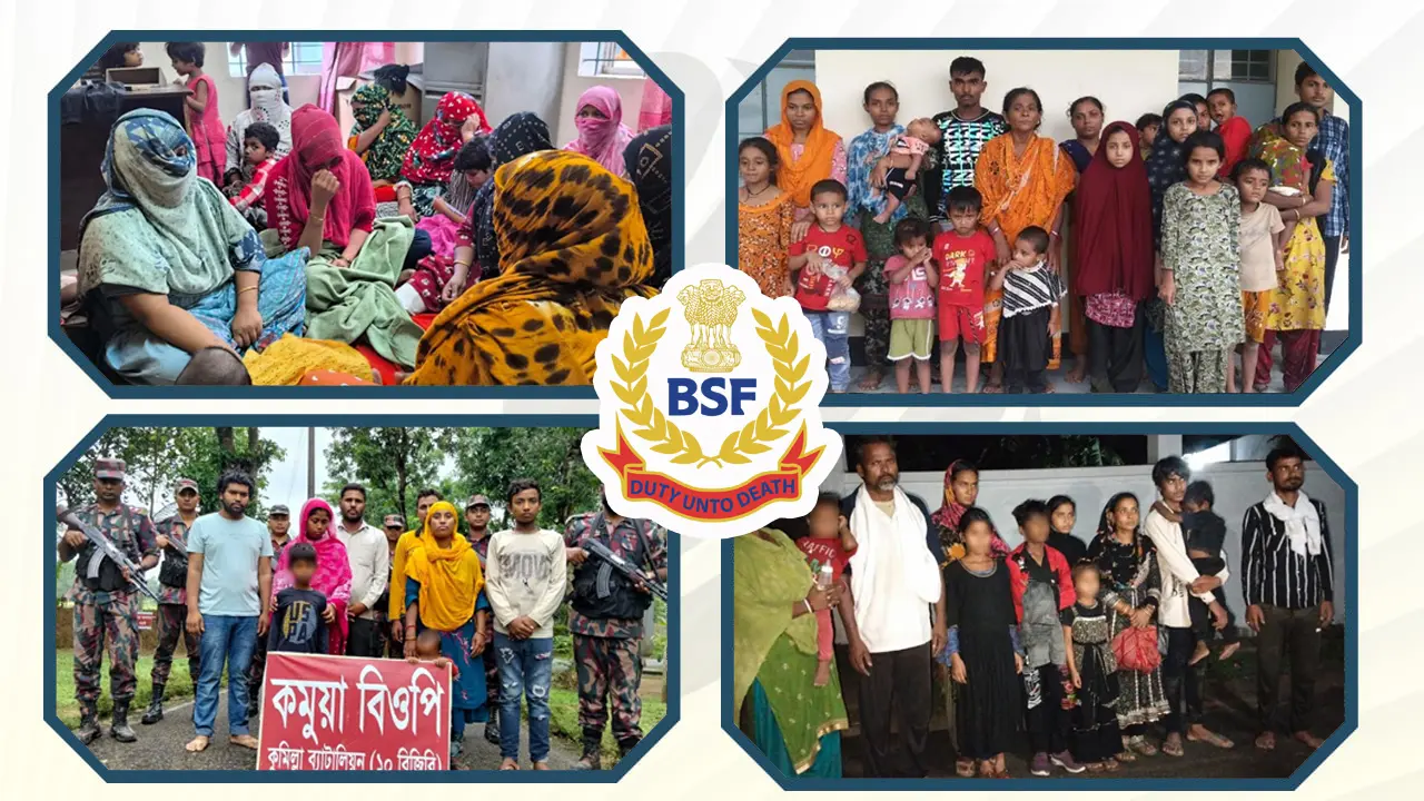 ৬ সীমান্ত দিয়ে ১০৫ জনকে বিএসএফের পুশইন