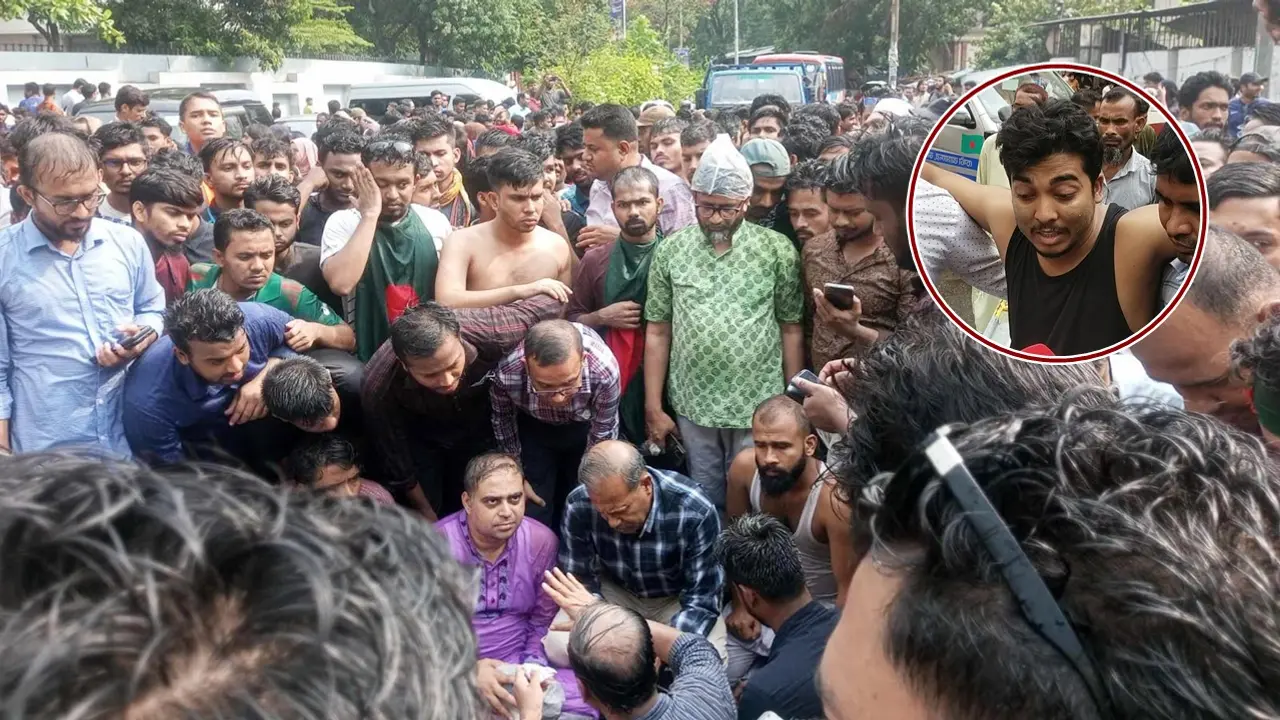 আহত ৩৮ জন ঢামেকে, কাকরাইল না ছাড়ার ঘোষণা জবি শিক্ষক-শিক্ষার্থীদের