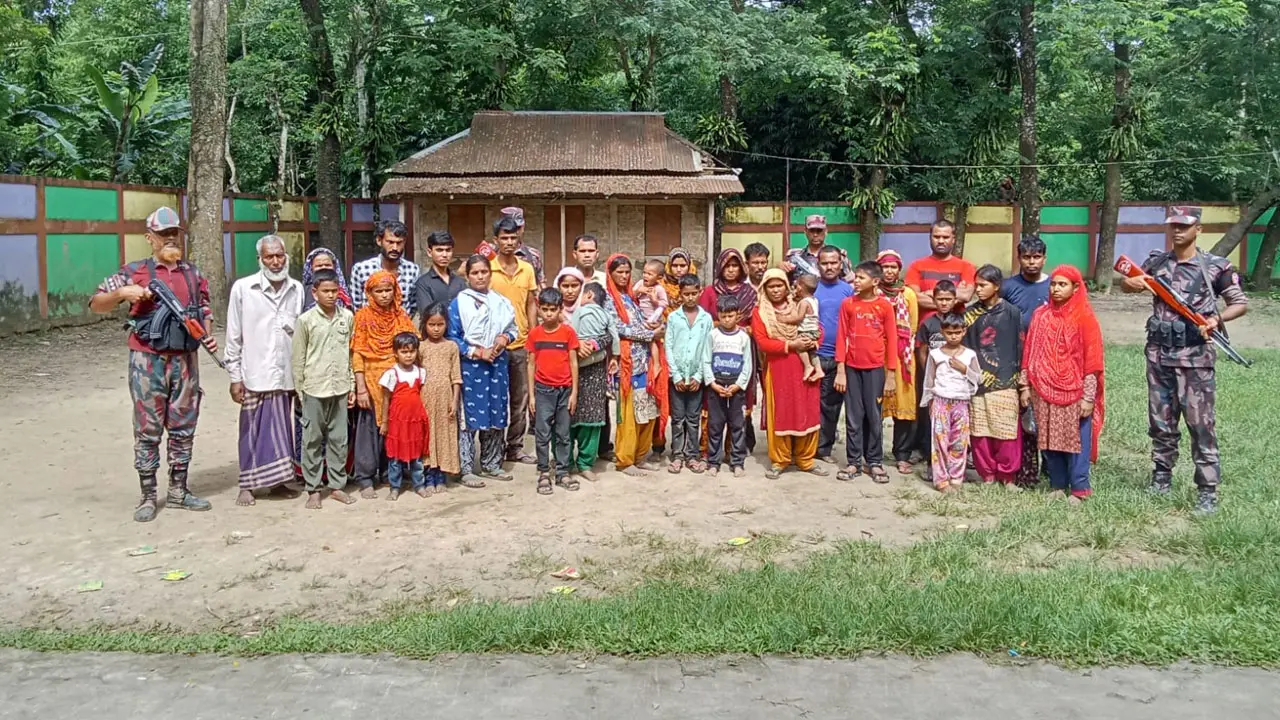 মৌলভীবাজার সীমান্তে ১২১ জনকে পুশ ইন করেছে বিএসএফ