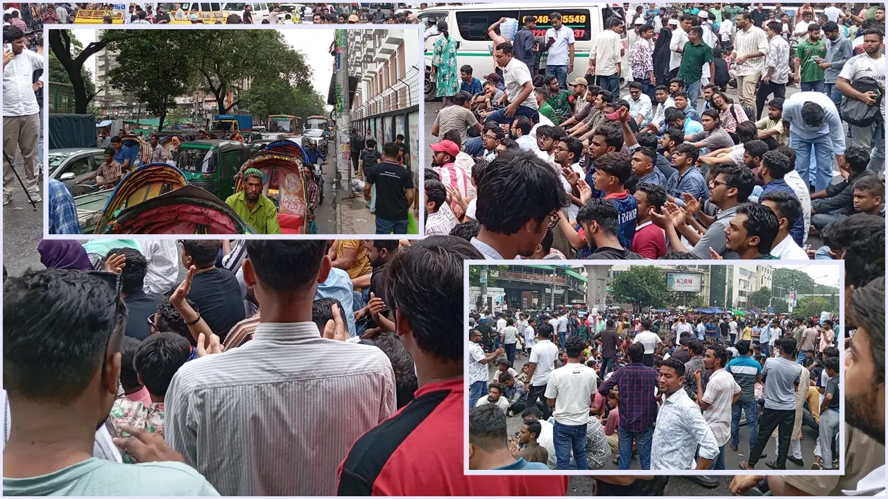 আজও শাহবাগ মোড় অবরোধ, আশপাশের এলাকায় তীব্র যানজট