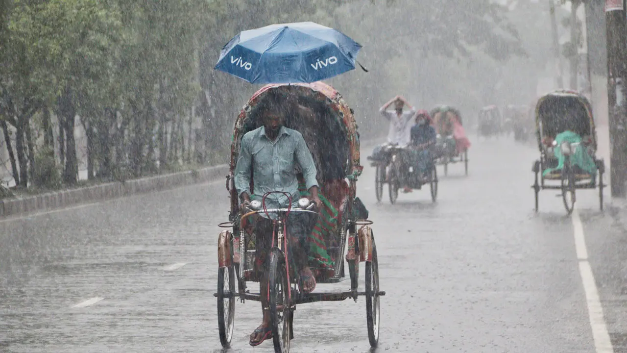 যেসব অঞ্চলে আগামী ৫ দিন বৃষ্টি হতে পারে
