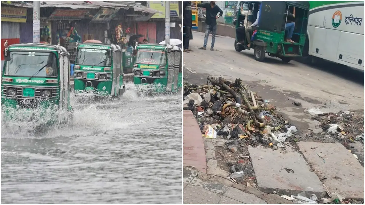ফের চট্টগ্রামে জলাবদ্ধতা: সড়কে ময়লার স্তুপ, বিদ্যুৎস্পৃষ্টে নারী নিহত