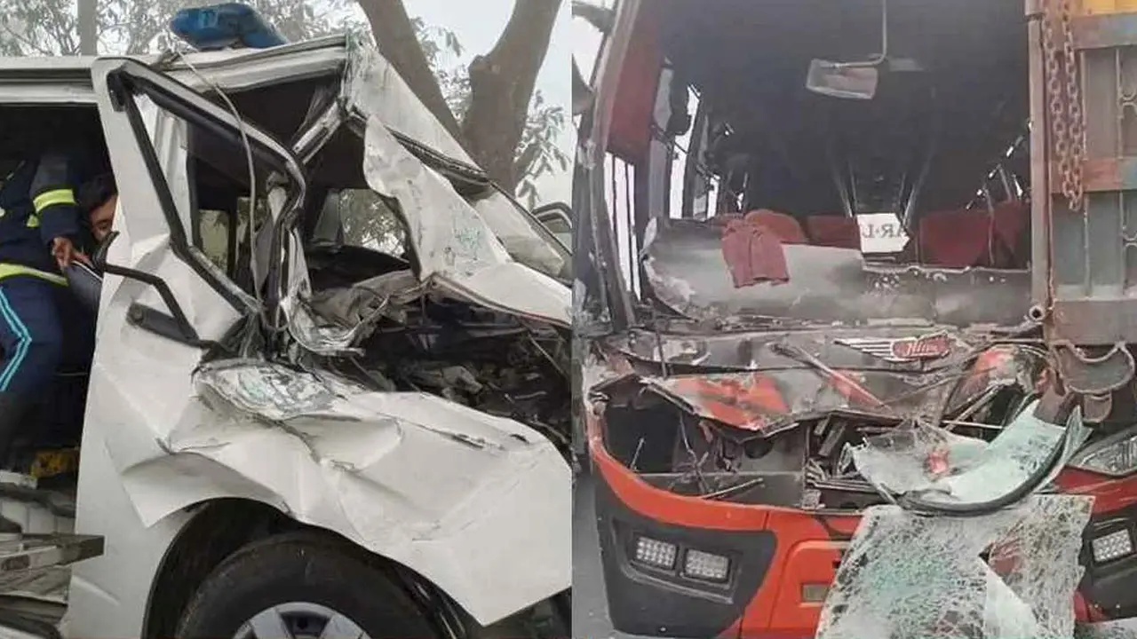 ট্রাকে মাইক্রোবাসের ধাক্কায় চালকসহ নিহত ৩, আহত ৪