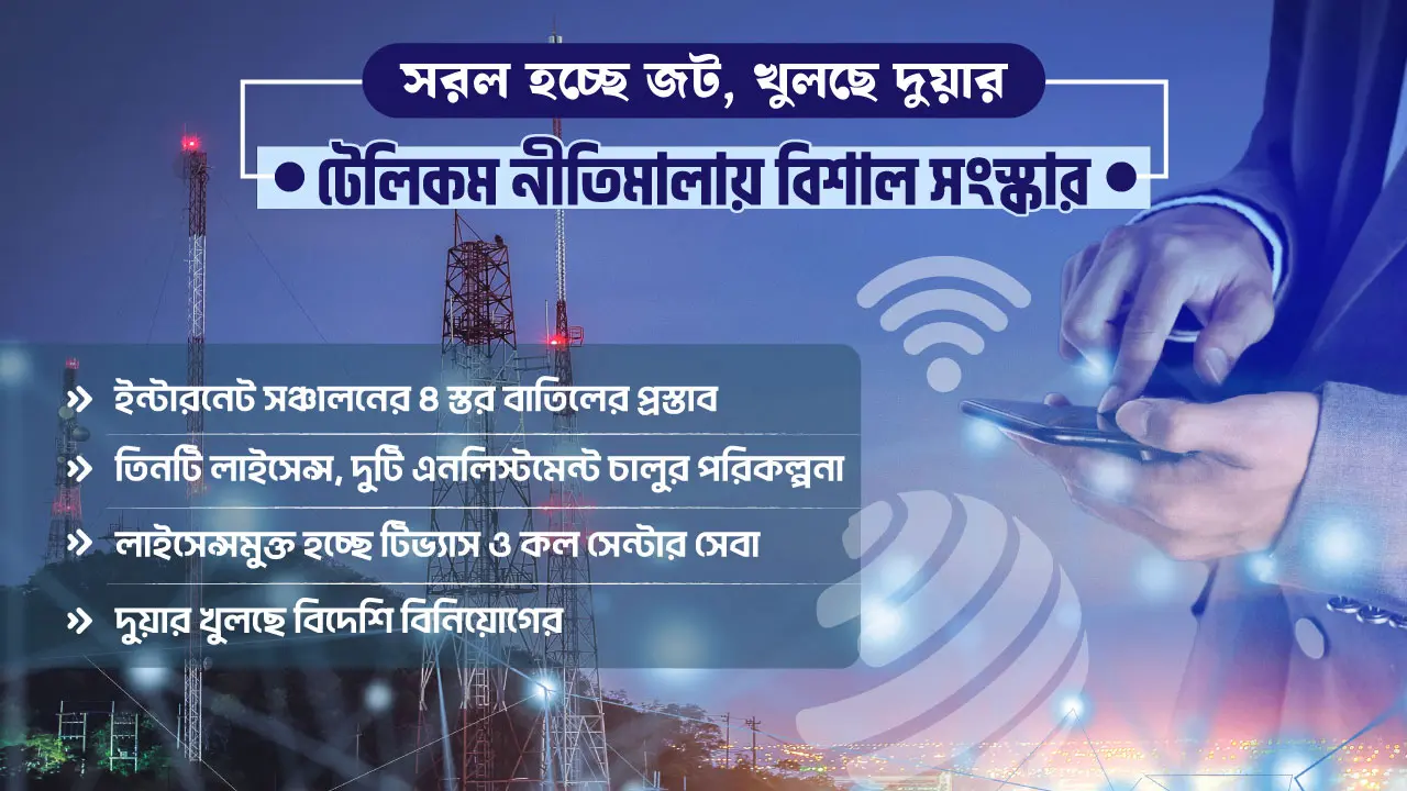 বড় সংস্কার আসছে টেলিকম নীতিমালায়