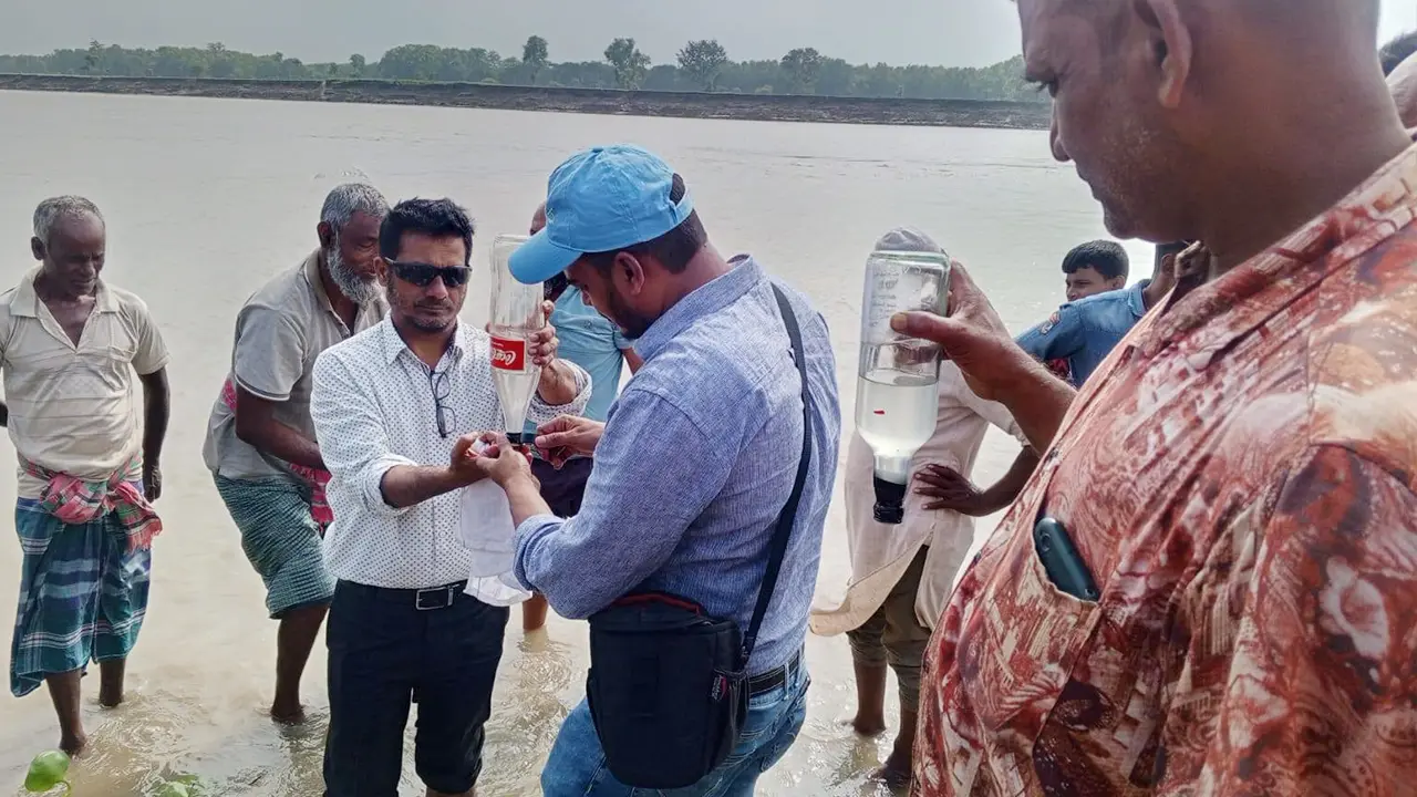 রাজশাহীর পদ্মাপাড়ে মিলেছে মিথেন গ্যাসের সন্ধান