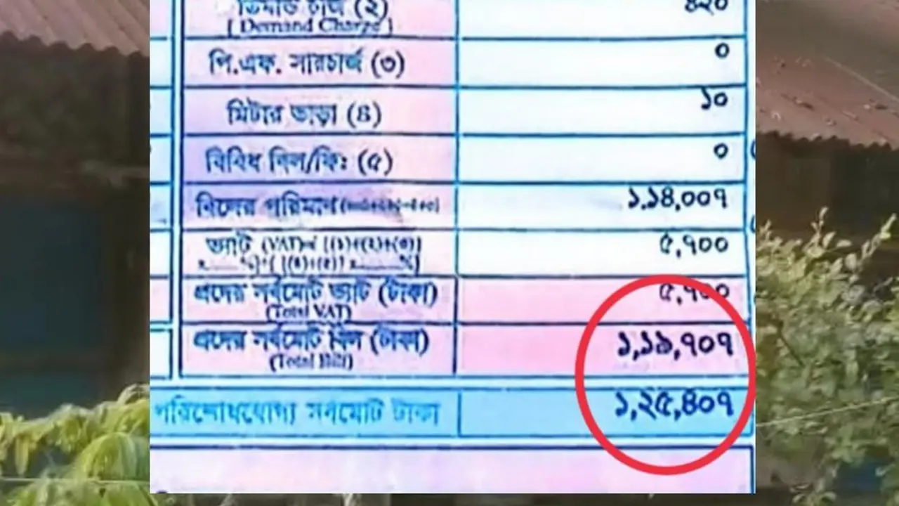 পরিত্যক্ত ঘরে বিদ্যুৎ বিল লাখ টাকা, কর্মকর্তা বললেন ‘মানুষ মাত্রই ভুল’