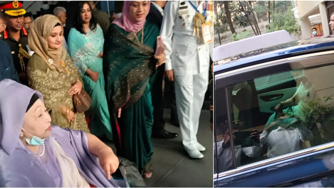 সেনাকুঞ্জের উদ্দেশে রওনা হয়েছেন খালেদা জিয়া