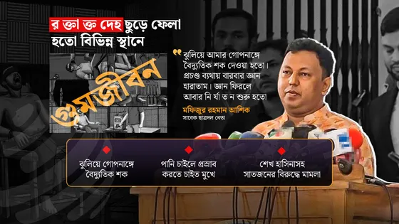 ‘চোখের কাপড় সরাতেই দেখি মানুষের হাত-পা কাটা ছবি’