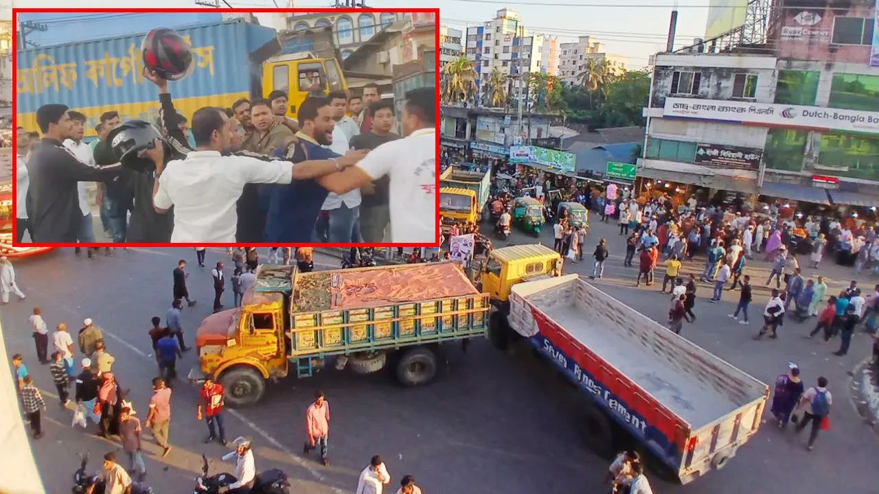 মিন্টুর গাড়িবহরে হামলা, বালুর ট্রাক দিয়ে সড়ক অবরোধের চেষ্টা