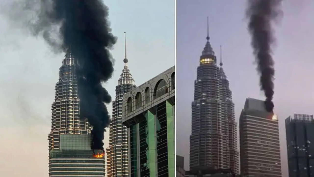 কুয়ালালামপুরে পেট্রোনাস টাওয়ারে ভয়াবহ অগ্নিকাণ্ড