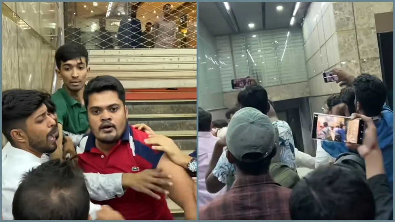বাংলামোটরে ককটেল ফাটিয়ে পালানোর সময় দুজনকে গণপিটুনি