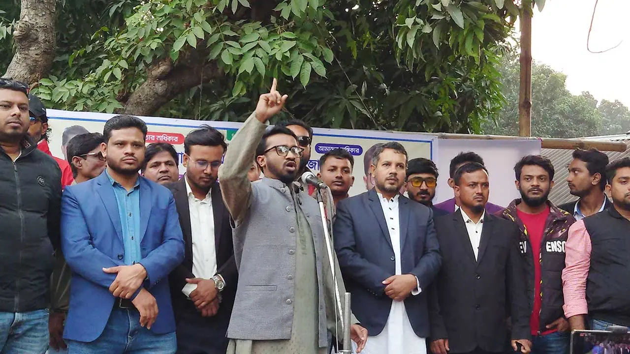 দখলবাজির অভিযোগ পেলে নাকে খত দিয়ে রাজনীতি ছাড়ার ঘোষণা রাশেদ খাঁনের