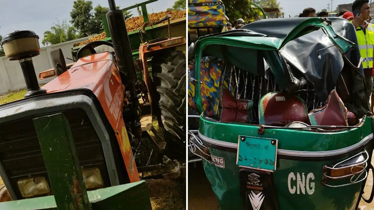 সিলেটে পাথরবাহী ট্রাক্টরের চাপায় পর্যটক নিহত
