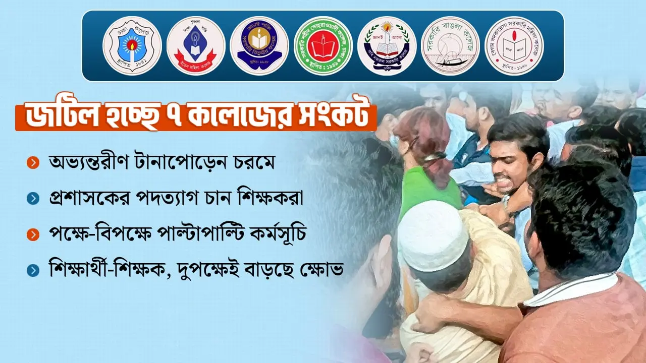 ঢাকা কলেজে হাতাহাতি থেকে দেশজুড়ে কর্মবিরতি, মুখোমুখি শিক্ষক-শিক্ষার্থী