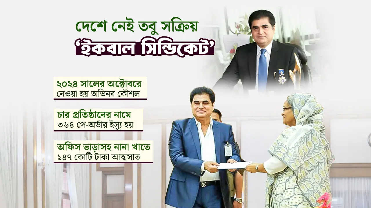 ৩৬৪ পে-অর্ডারে ২৮৮ কোটি টাকা লোপাটের ছক ইকবাল সিন্ডিকেটের