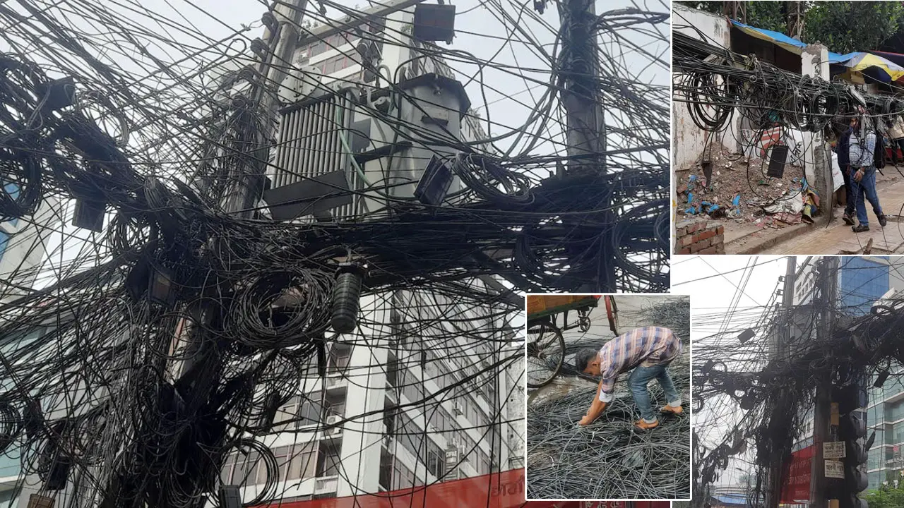 কালো জঞ্জালের শহর ঢাকা