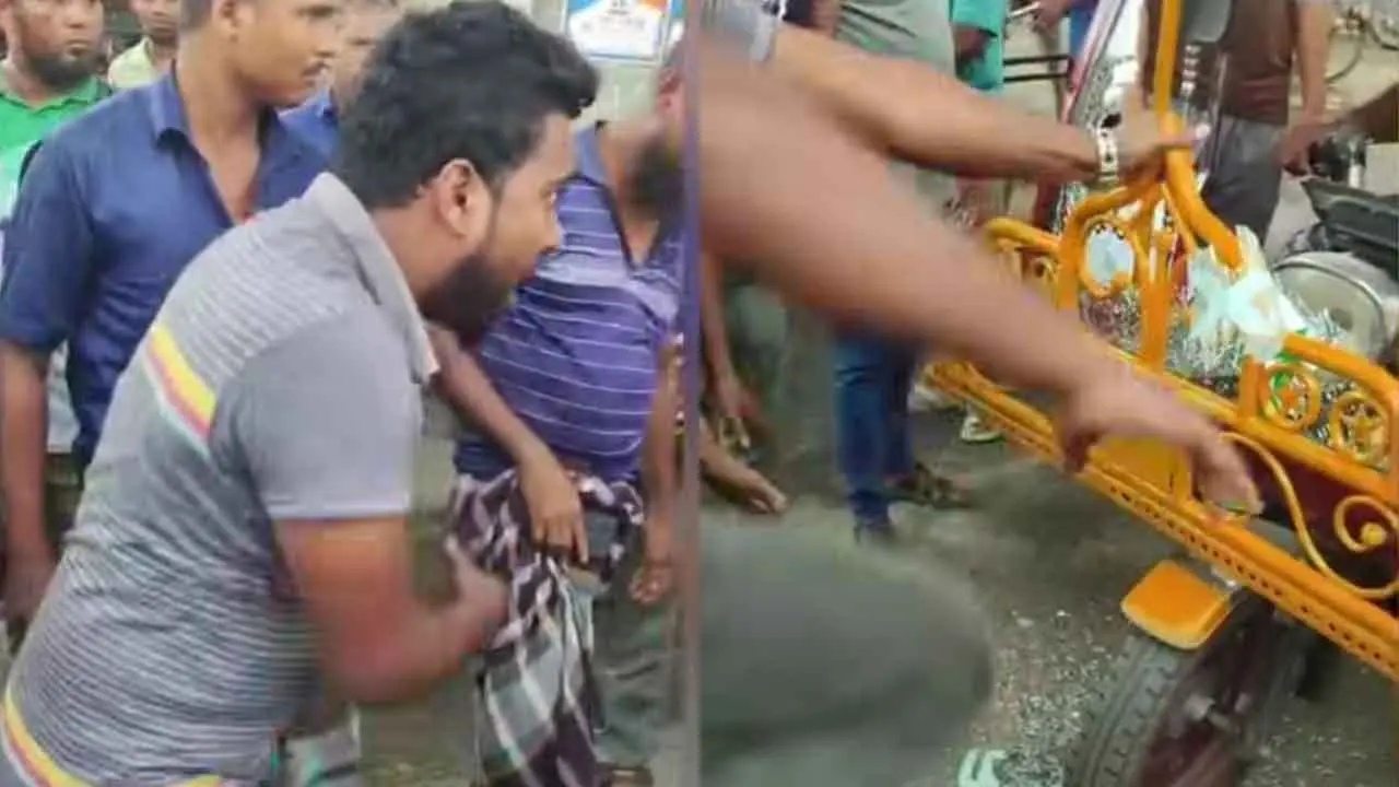 পুলিশকে আহত করে ছিনিয়ে নেওয়া হলো অবৈধ অটোরিকশা