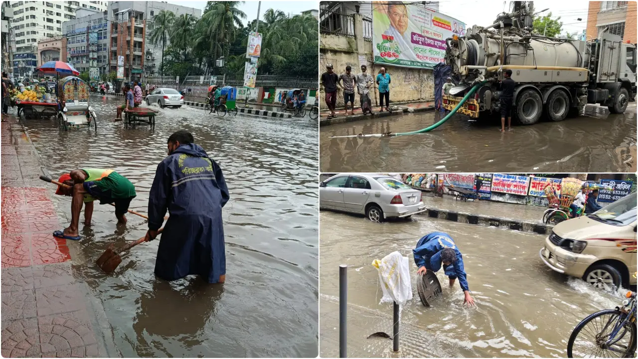 বর্ষা এলেই ঢাকায় জলাবদ্ধতা, কাটেনি বহু বছরের দুর্ভোগ