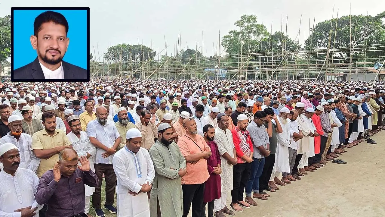 বিএনপি নেতার লাকুর জানাজায় মানুষের ঢল, অশ্রু-শ্রদ্ধা-ভালোবাসায় বিদায়