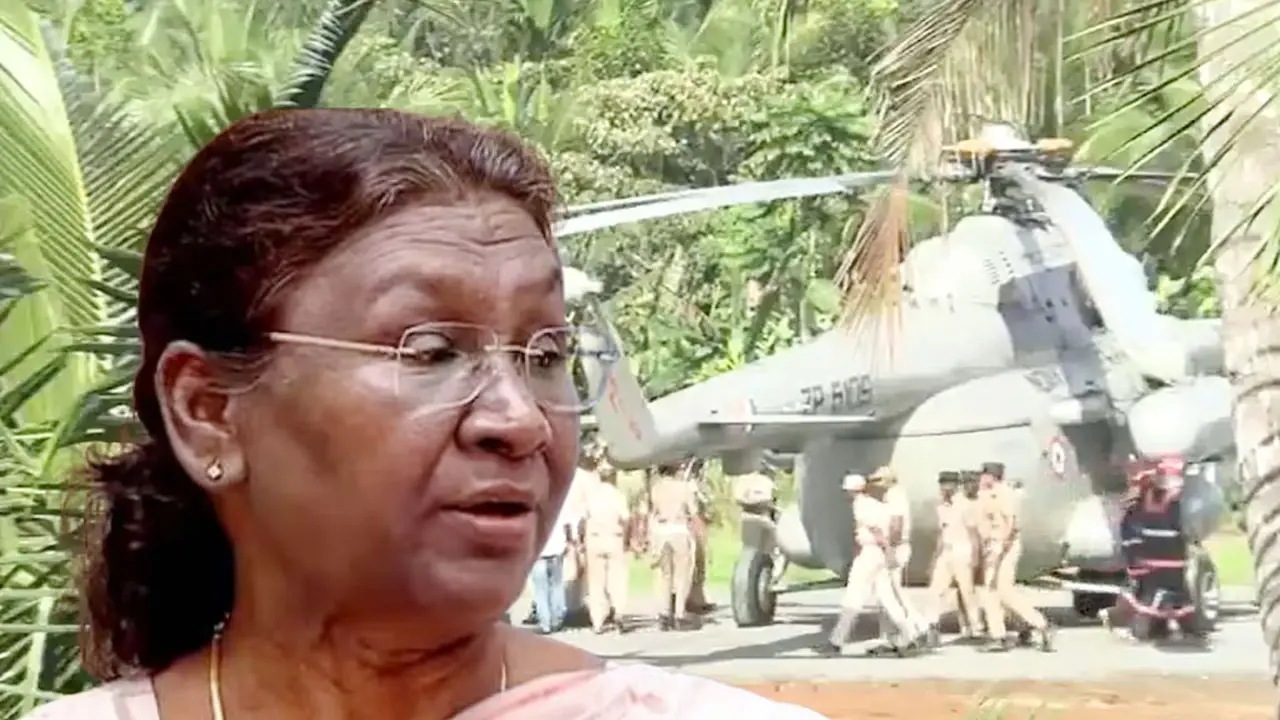 দুর্ঘটনার কবলে ভারতের রাষ্ট্রপতি দ্রৌপদী মুর্মুর হেলিকপ্টার (ভিডিও)