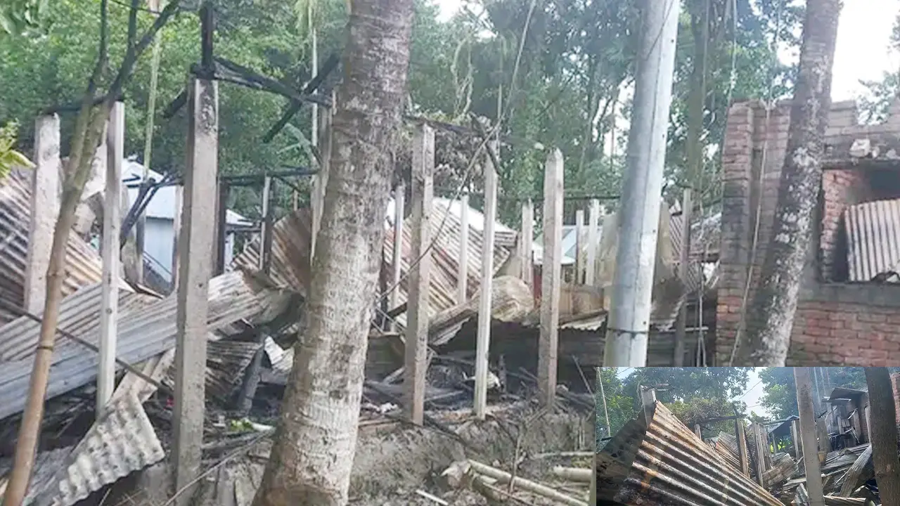সৈয়দপুরে অগ্নিকাণ্ডে ১০টি বাড়ি পুড়ে ছাই