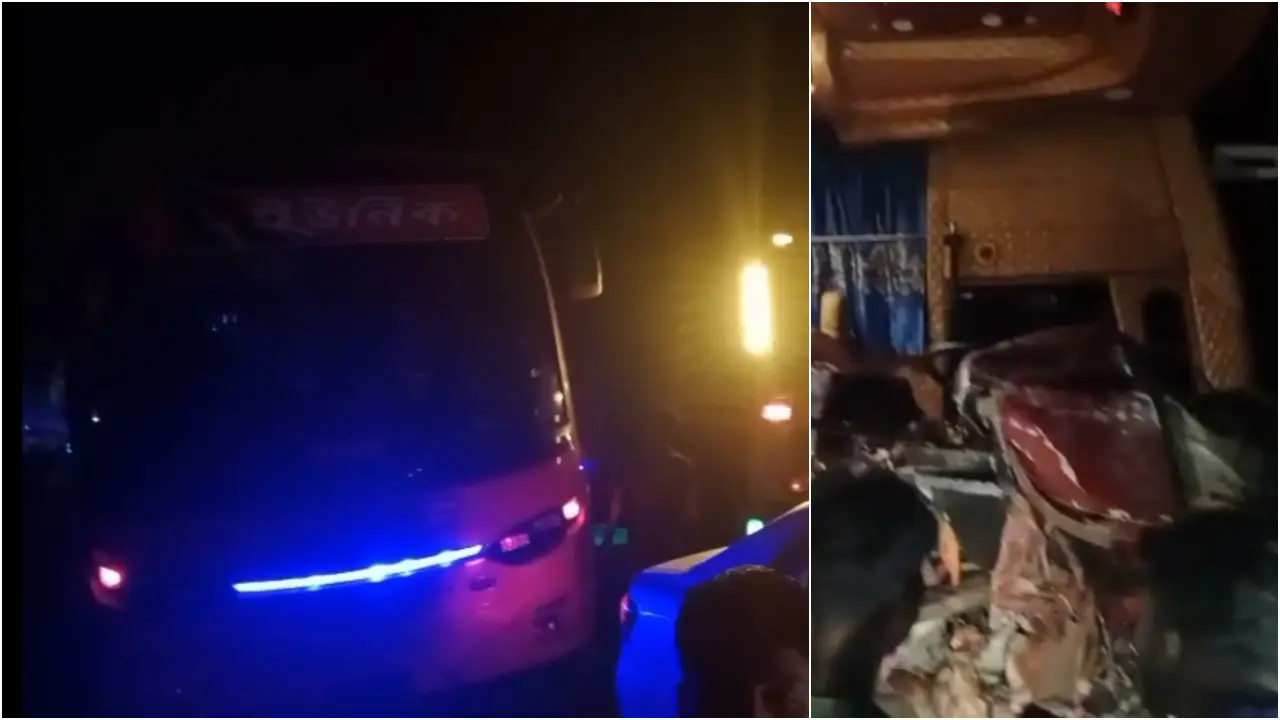 ঢাকা-বরিশাল মহাসড়কে বাস-ট্রাকের সংঘর্ষে একজন নিহত, আহত ১০